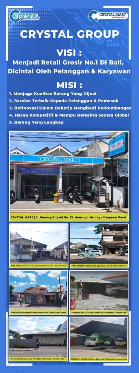 Penyerahan paket sembako dari CV. Crystal